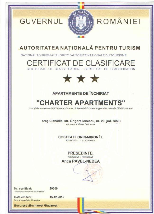 Charter Apartments Costea シビウ エクステリア 写真